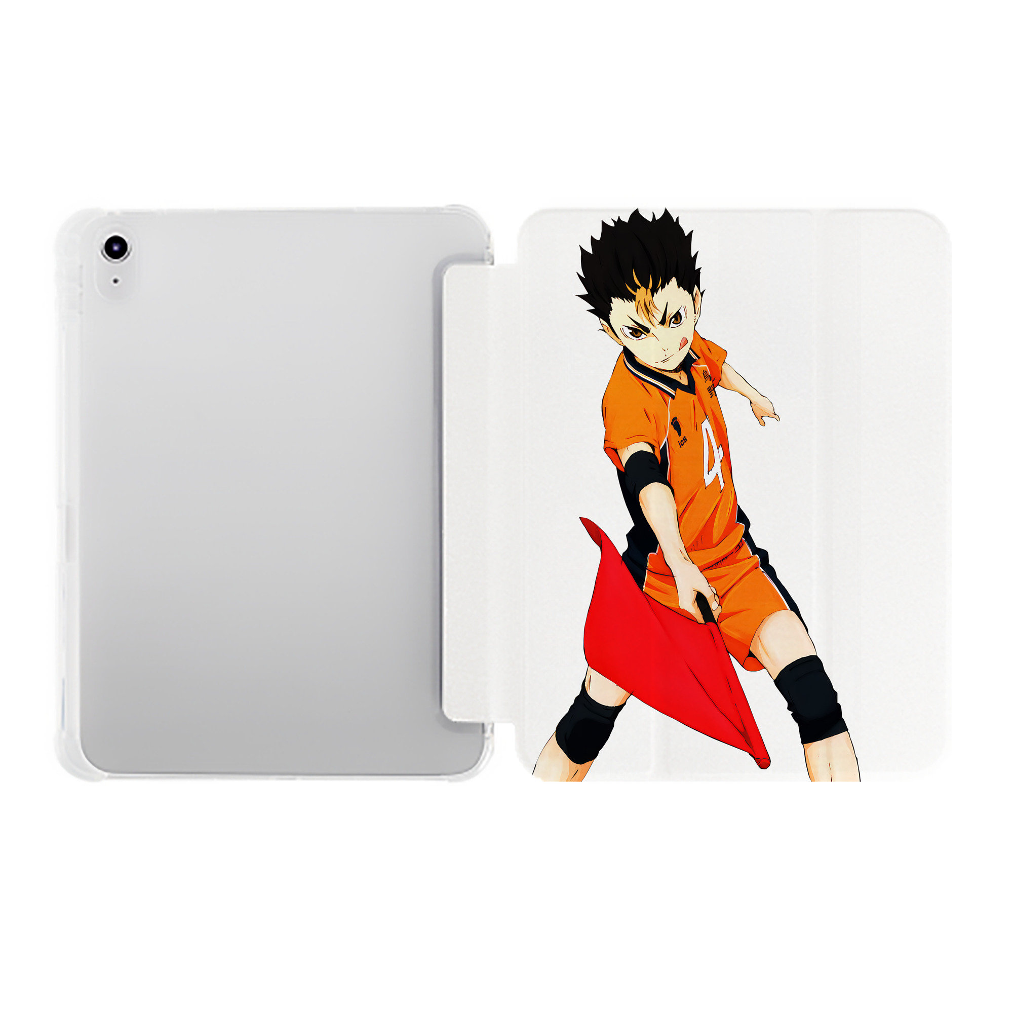 （画像用） ハイキュー!! Haikyu!! IPad ケース ペン収納付き 三つ折りスタンド PUレザー×シリコン 対応機種9.5/10.5/10.9インチ